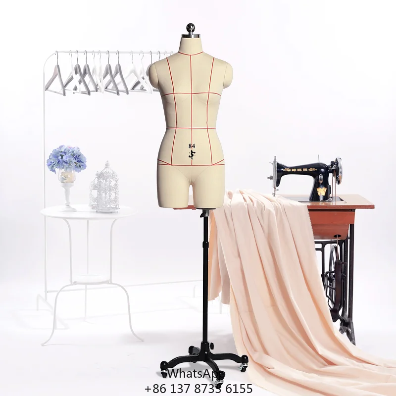 

Dressmaker Cheap Woman Fiberglass Half Body Stand Mannequin Wholesale Adults Dress Form Tailoring Torso