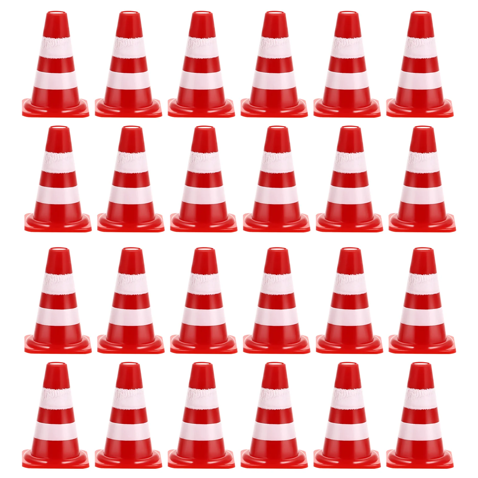 

Mini PlasticTraffic Cones Sport Training Roadblock Mini Traffic Signs Roadblock Toy for Kids Construction Car Theme Party