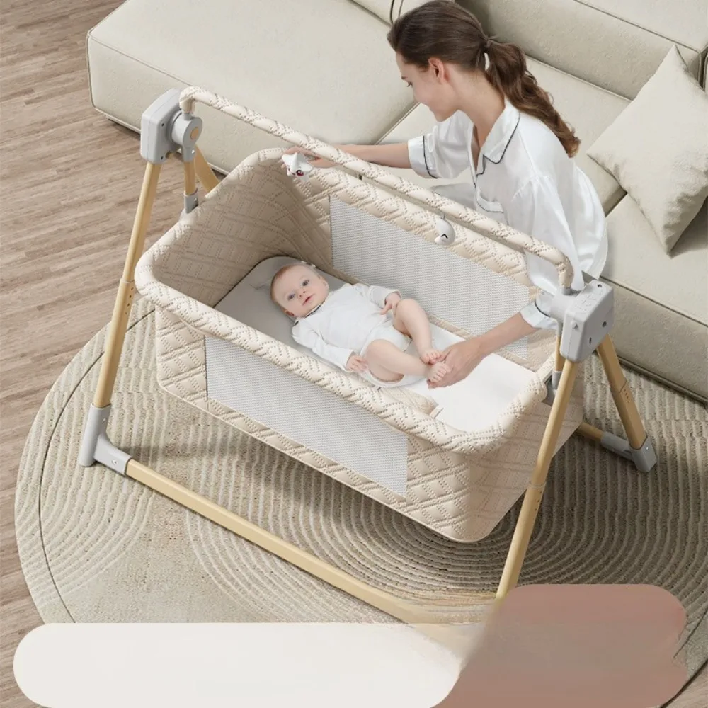 Baby Crib Cradle Newborn Movable Portable Nest   Travel Bed with Mosquito Net Sleeping