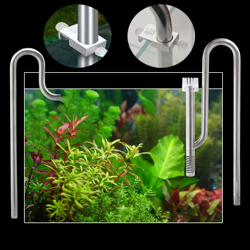 Water tank fixing frame Stainless steel lily pipe filter fixing bracket Fish tank water pipe steel pipe fixing frame 12mm 16mm