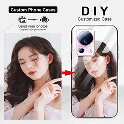 Custom Picture Phone Case for Xiaomi Redmi Note 13 Pro 12 11 10 9s 9 Pro Turbo 3 A3 Personalized DIY Tempered Glass Back Cover