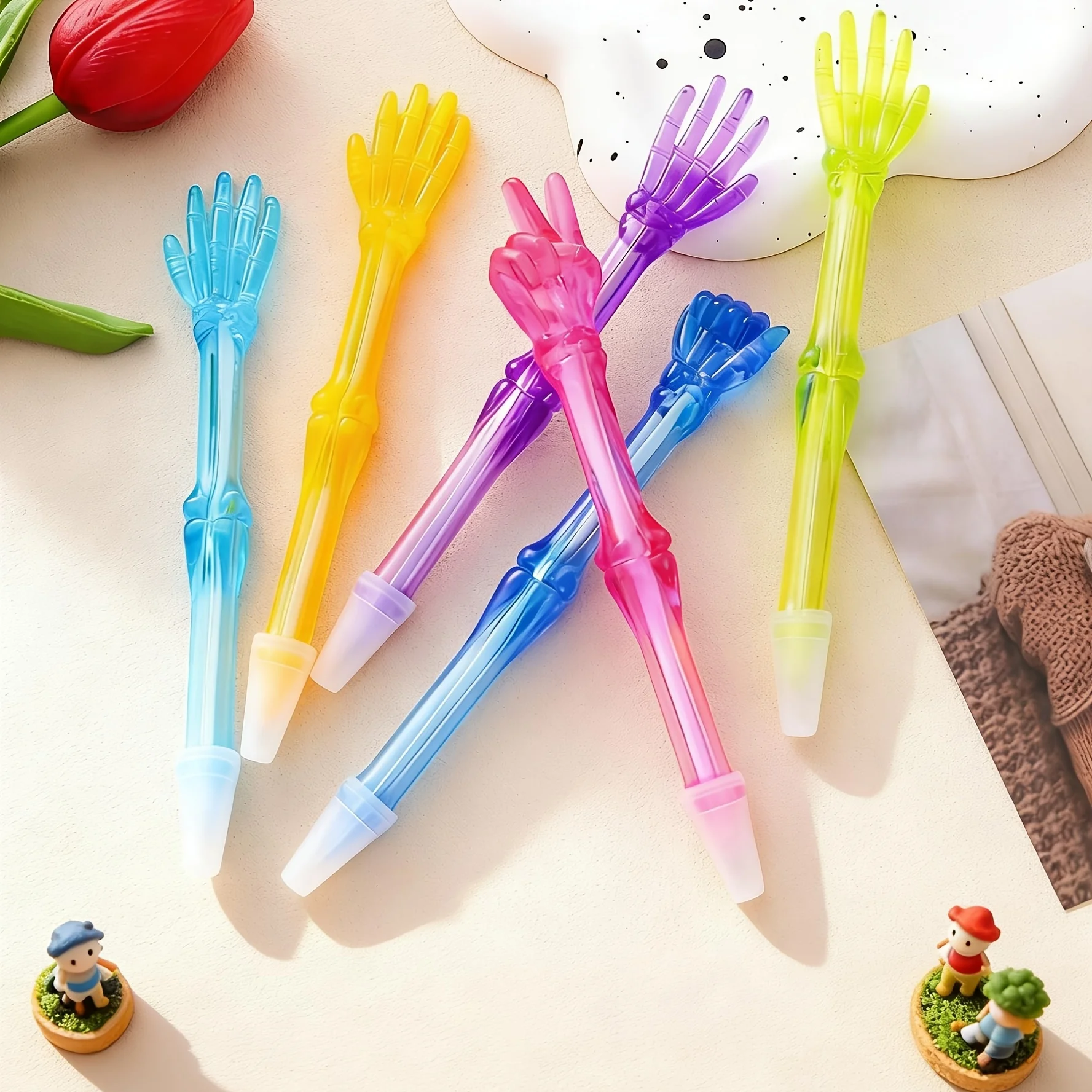

Pack of 7, Random Styles, Fun Decorative Ballpoint Pens with Creative Designs – Styles Vary – Perfect for Use in the Office, School, and as Party Favors, Vintage-Style Office Signature Writing Tools | Creative Decorative Gift Pens, Suitable for Back-To-Sc