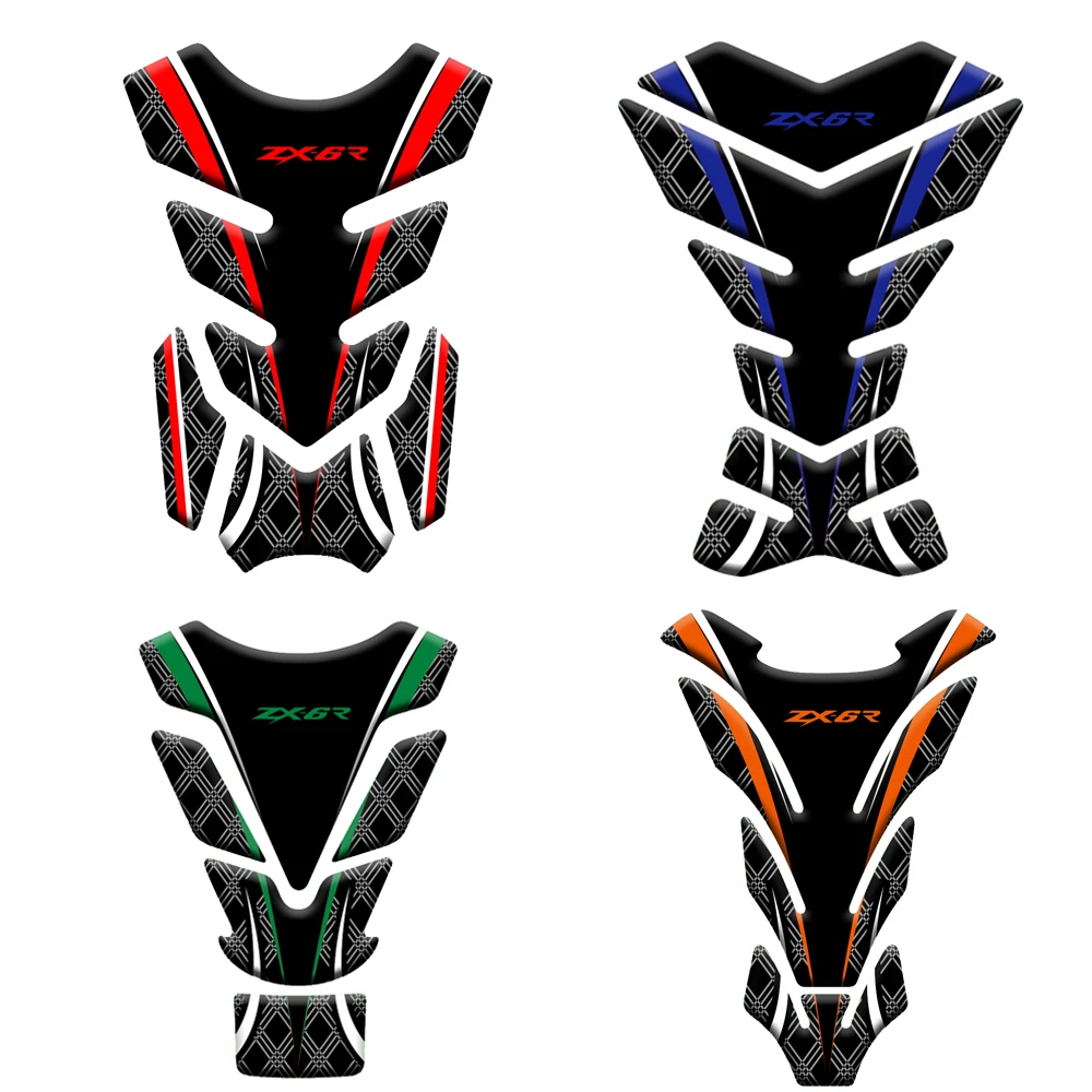 

For Kawasaki ZX6R ZX-6R ZX-6RR Tankpad 3D Motorcycle Tank Pad Protector Decal Stickers