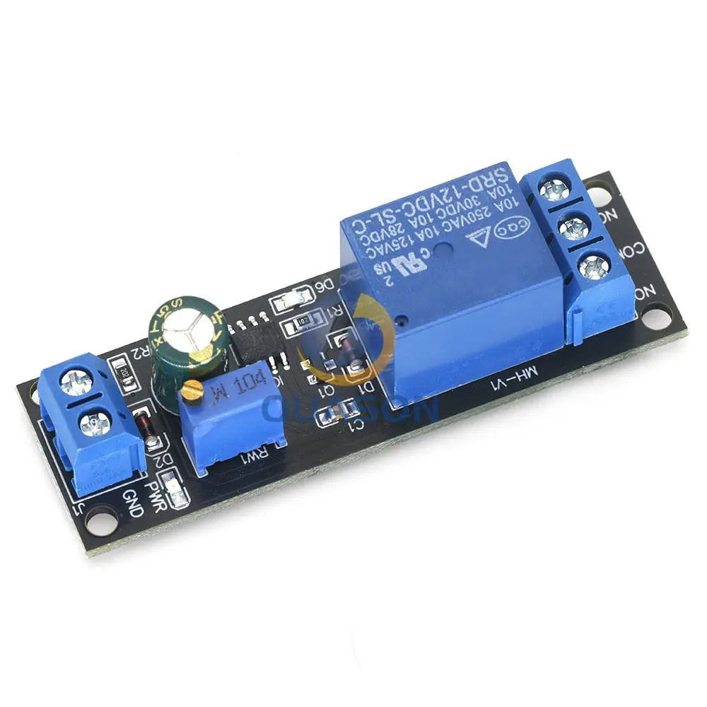 NE555 Timer Switch Adjustable Module Time delay relay Module DC 5V / 12V Delay Connect / Disconnect relay shield for arduino