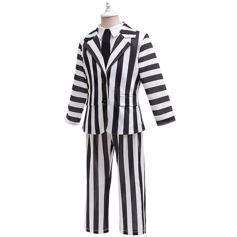 عصير خنفساء هاديس المتفجر 2 للأطفال ، نمط أبيض وأسود ، لعب الأدوار ، ملابس الهالوين ، ملابس للأولاد