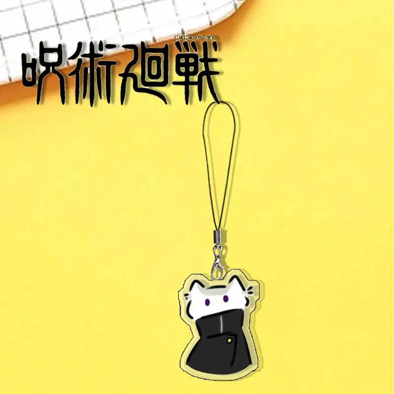 Jujutsu Kaisen Itadori Yuji LnumakiToge Fushiguro Megumi cute Q version cat shape keychain hanging chain school bag pendant gift