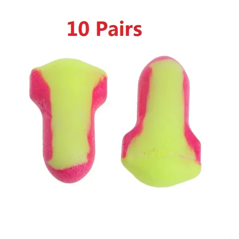ESCAM 10 Pairs Disposable Soft Foam Earplugs Snore-Proof Sleep Ear Protector No Cords