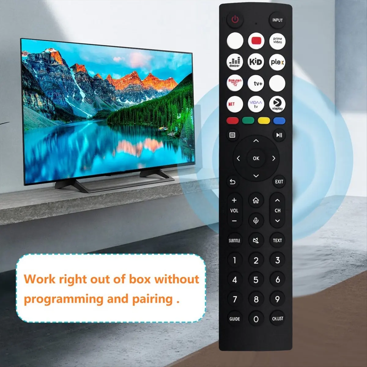 (A26M) Control remoto de repuesto ERF2S36H para televisor Hisense Smart LED LCD, sin función de voz