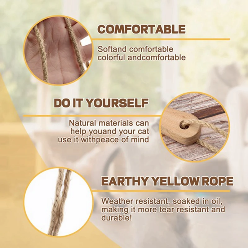 5Mm Twine 328 ฟุตถักเชือกปอกระเจาธรรมชาติสําหรับ DIY สวน, Crafting, Bundling Cat Scratching โพสต์, home Decor