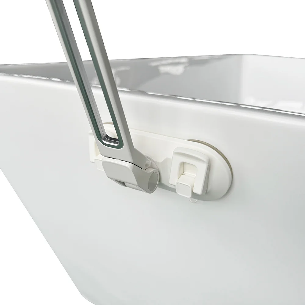 Suction Cup Ice Bath Phone Holder Spa 360 Degree Folding Swivel Cold Plunge Phone Tablet Holder For Bathtub