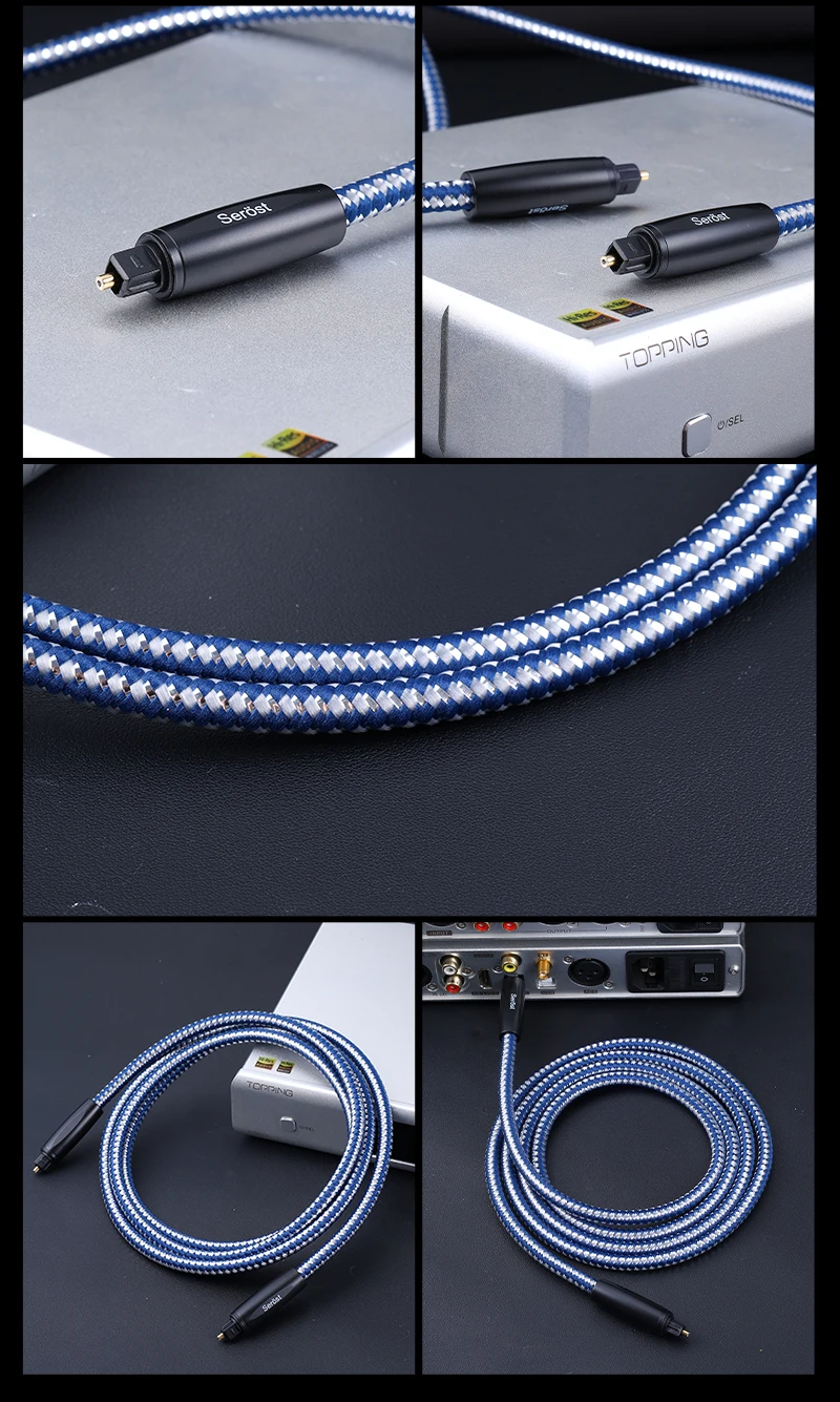 Serost HiFi 5.1-Kanal S/PDIF TOSLINK Digitales Optisches Audio-Kabel für Verstärker Blu-ray-Player Lautsprecher - DTS Dolby – Detail 9