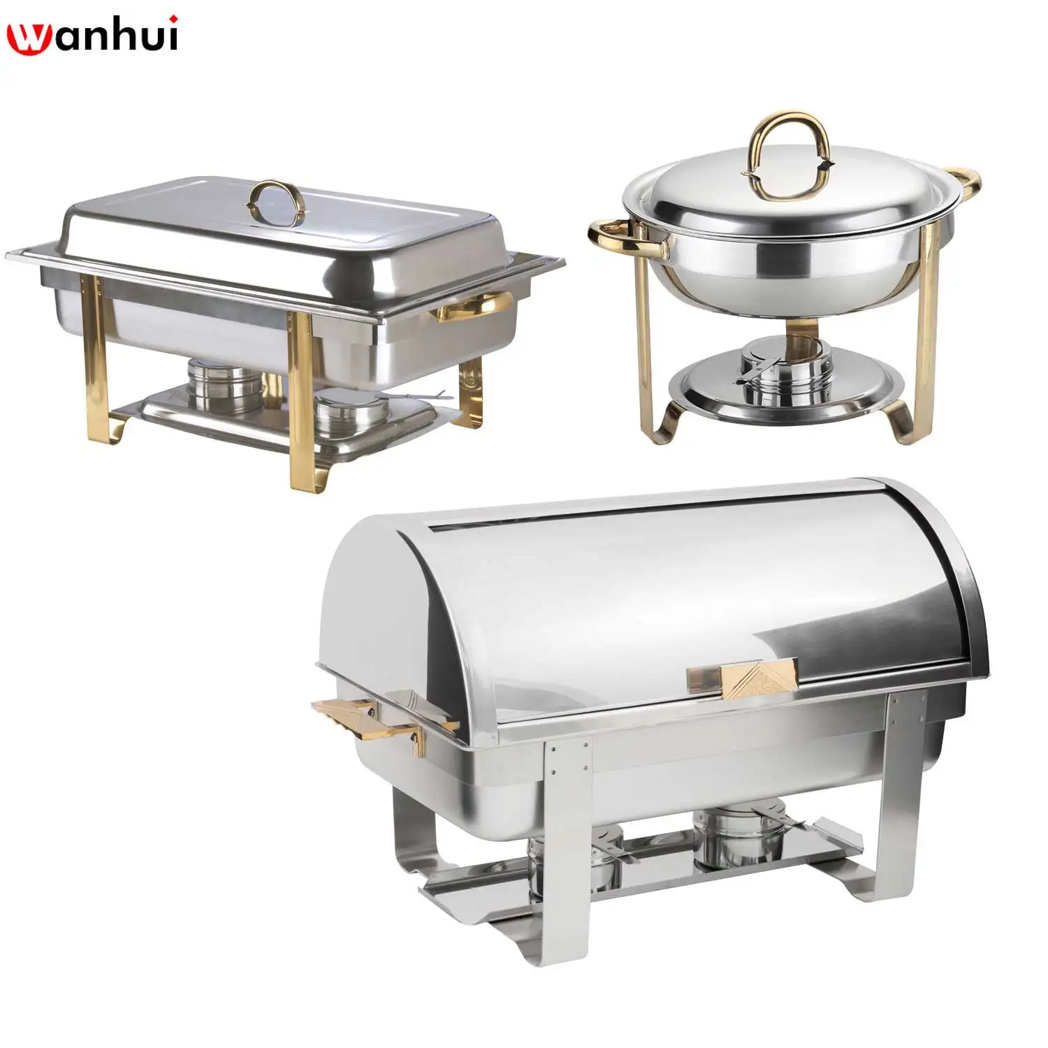 Factory Direct Economic Food Warmer Stainless Steel Buffet Chafing Dish for Restaurant