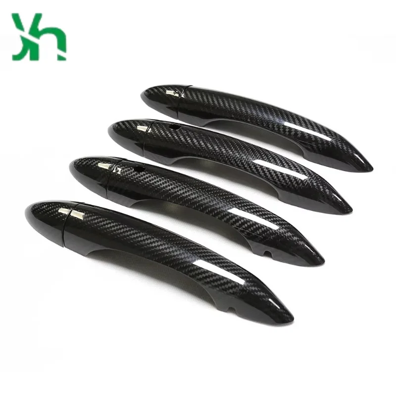 الكربون الجاف الجانب غطاء مقبض الباب 4 أبواب غطاء مستشعر بدون مفتاح ل معامل روميو سيدان ستيلفيو قطع غيار السيارات التصحيح #4