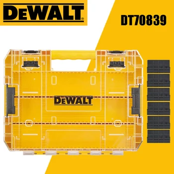 DEWALT DT70839 custodia grande e 6 divisori sistema TSTAK cassetta degli attrezzi rigida multifunzionale impilabile staccabile parte divisoria