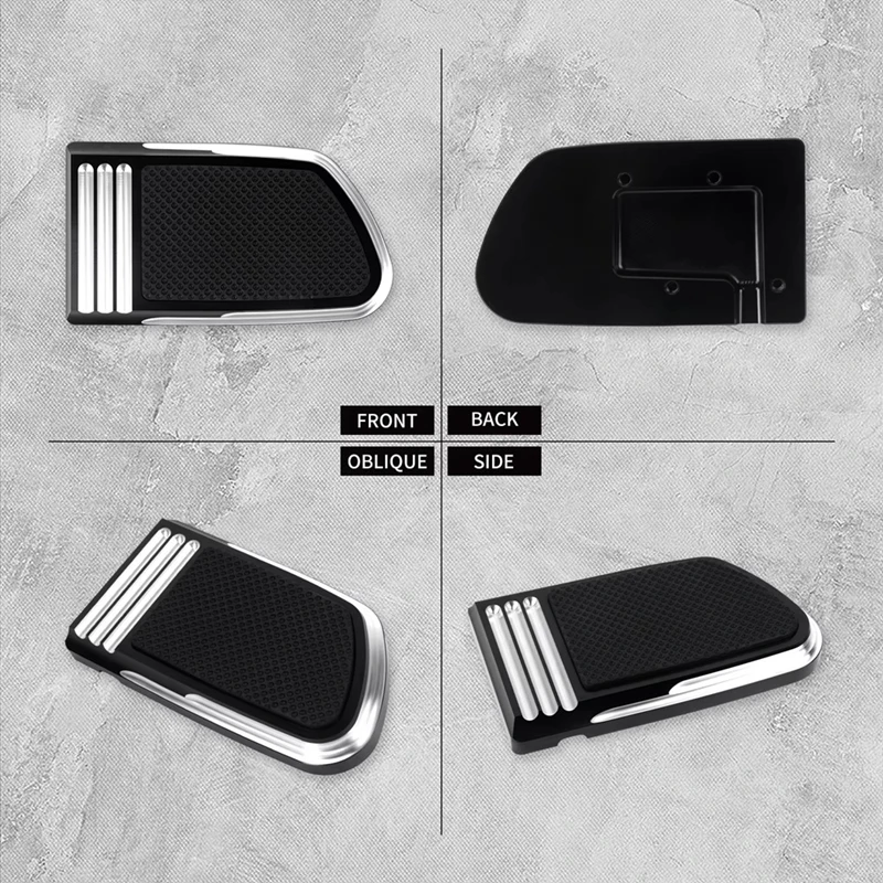 Super Sale Motorcycle Front Brake Pedal Pad Cover for Harley Softail Street Bob Fat Bob FXDF FXFBS FXDB 2018-2025 Black and Whit - view 2
