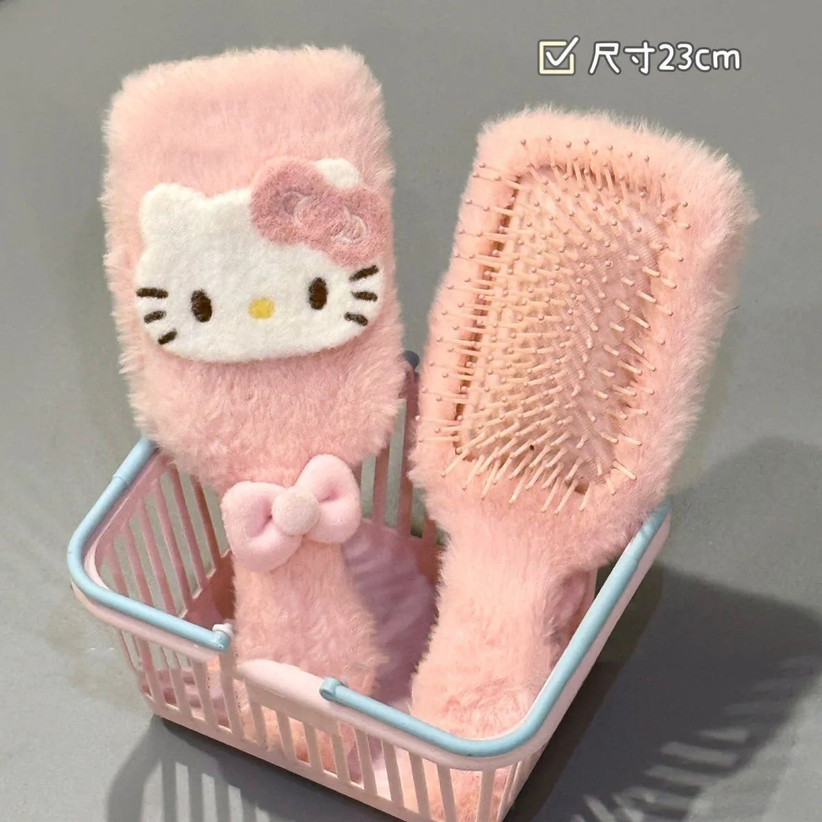 

Kawaii Sanrio Hello Kitty Plush Air Cushion Comb Cute Cartoon Anime Hairdressing Comb Soft Hair Comb Girls Makeup Tools Gifts