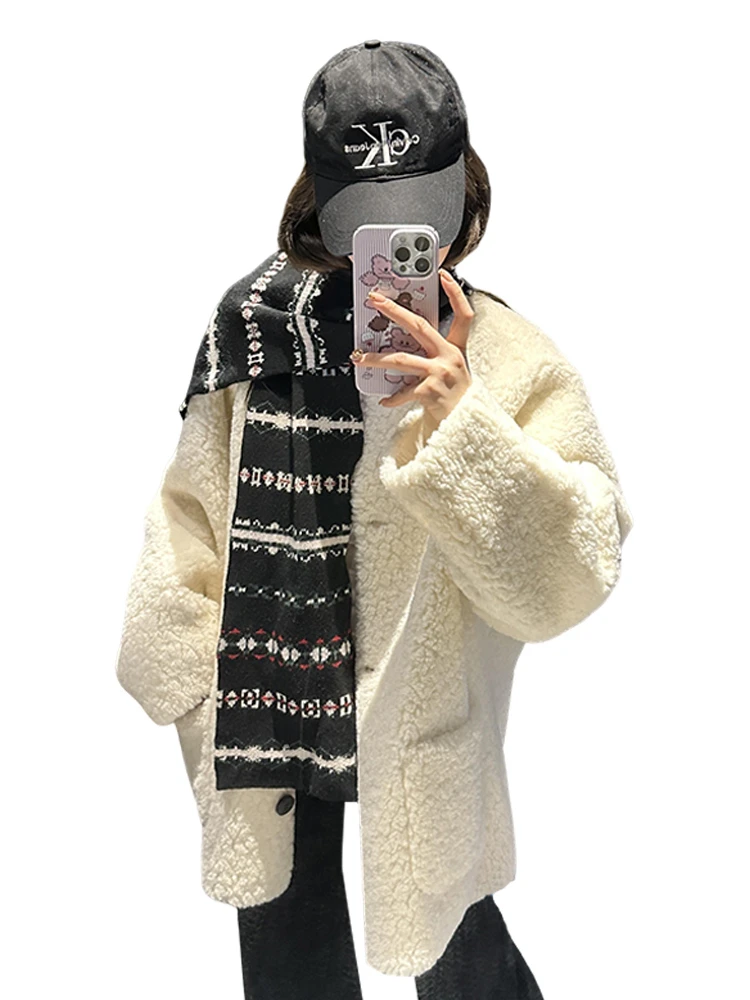 เสื้อแจ็คเก็ตขนแกะสำหรับผู้หญิง แบบคาร์ดิแกน ความยาวครอป ตัดสั้นลง ขนาดลดลง ปรับขนาดให้เล็กลง ลดขนาดพื้นที่ รุ่น GF