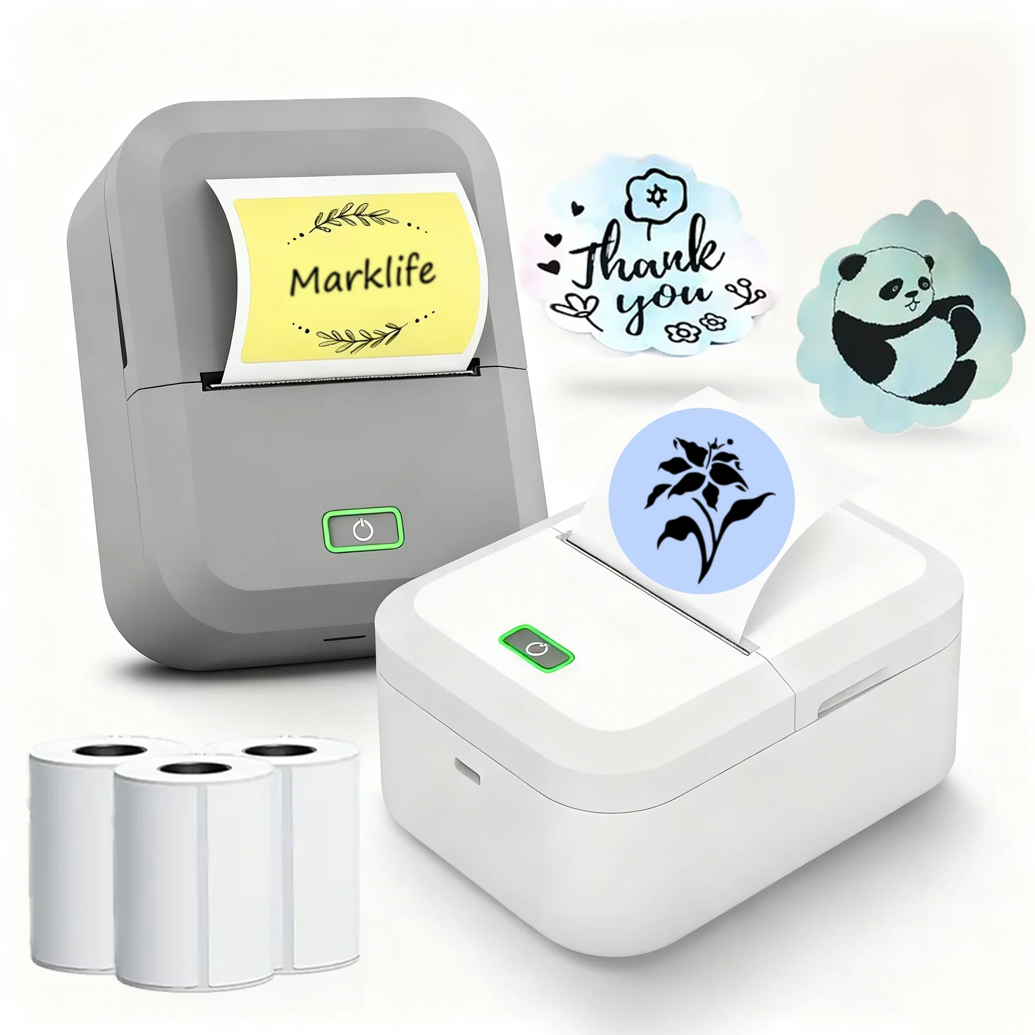 

Marklife X2 Portable Mini Printer Wireless Bluetooth-compatible Inkless Sticker Maker Printer Tag Price Machine