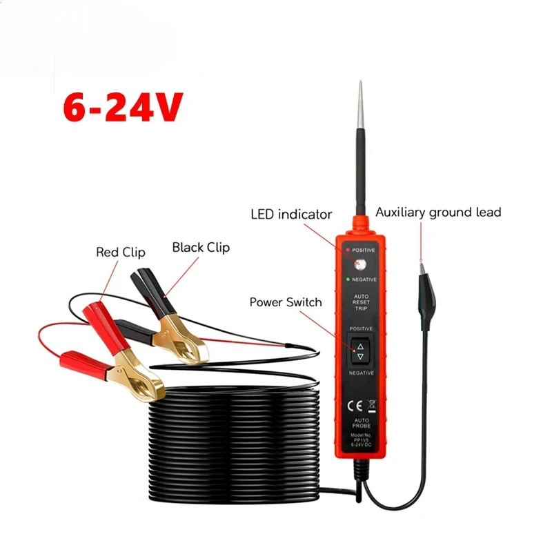 Best Price EM285 Automotive Electric Circuit Tester Car Electrical System Tester 6-24V DC Multi-function Drive Test Pen