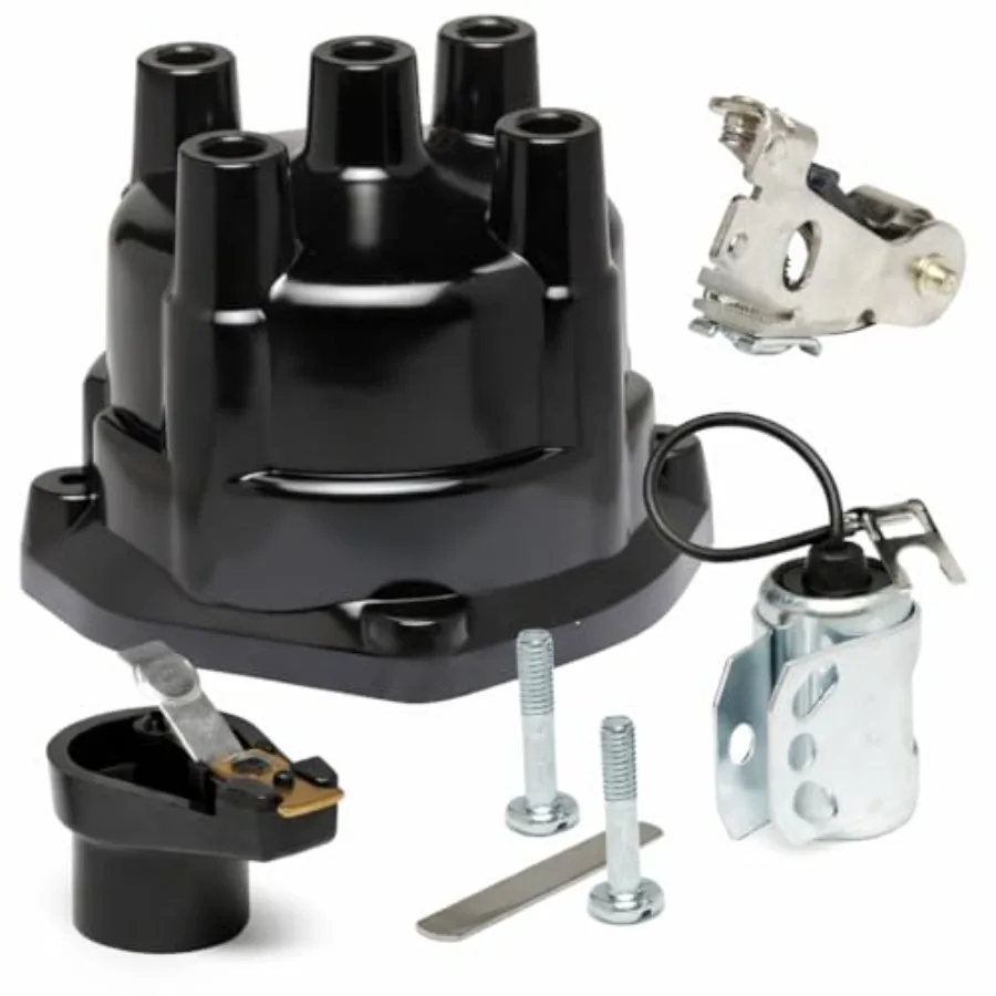 

Ignition Distributor Cap Rotor Points Condenser Tune Up Kit for Mercruiser 3.0 2.5 3.7 2.5L 3.0L 3.7L Engine Applications with