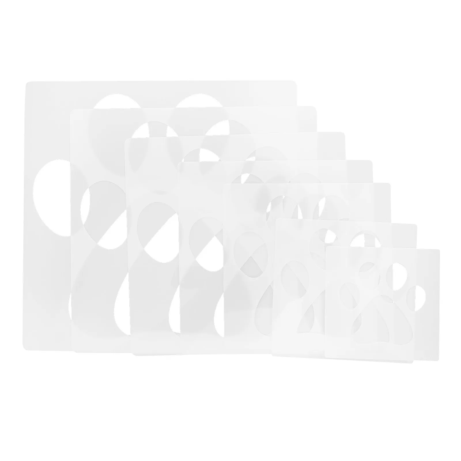 7Pcs Wall Painting Stencil Hollow Template Dog Paw Prints Reusable Texture Painting Craft Tools for Home Wall Art