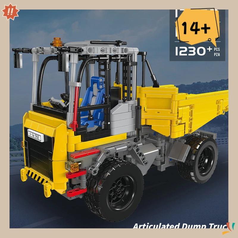 

Новый Mold King 17092, технический шарнирный самосвал, модель строительных блоков, наборы кирпичей с дистанционным управлением, игрушки для взрослых и детей