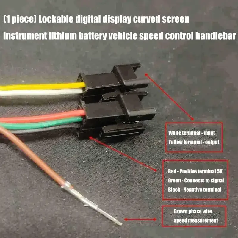 คันเร่งควบคุมความเร็วของรถจักรยานยนต์พร้อมหน้าจอ LCD แบบโค้งและฟังก์ชั่นล็อค การอัพเกรดด้ามจับคันเร่งเพื่อเพิ่มความปลอดภัย