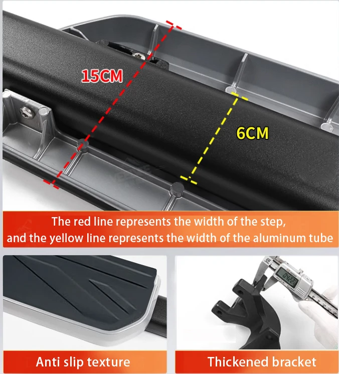 2 stücke Seitens tufe passend für Land Rover Defender 90 2020-2024 l663 2-türiges Trittbrett Pedal Rail Board