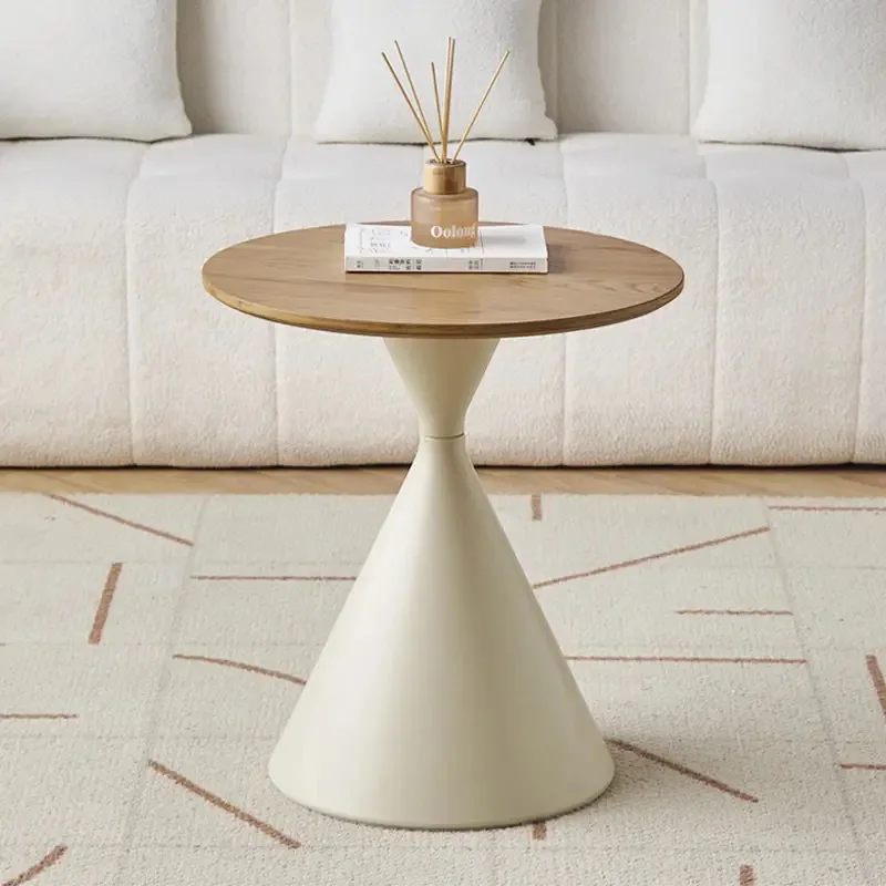 Nordic style solid wood coffee table double layer simple modern luxury