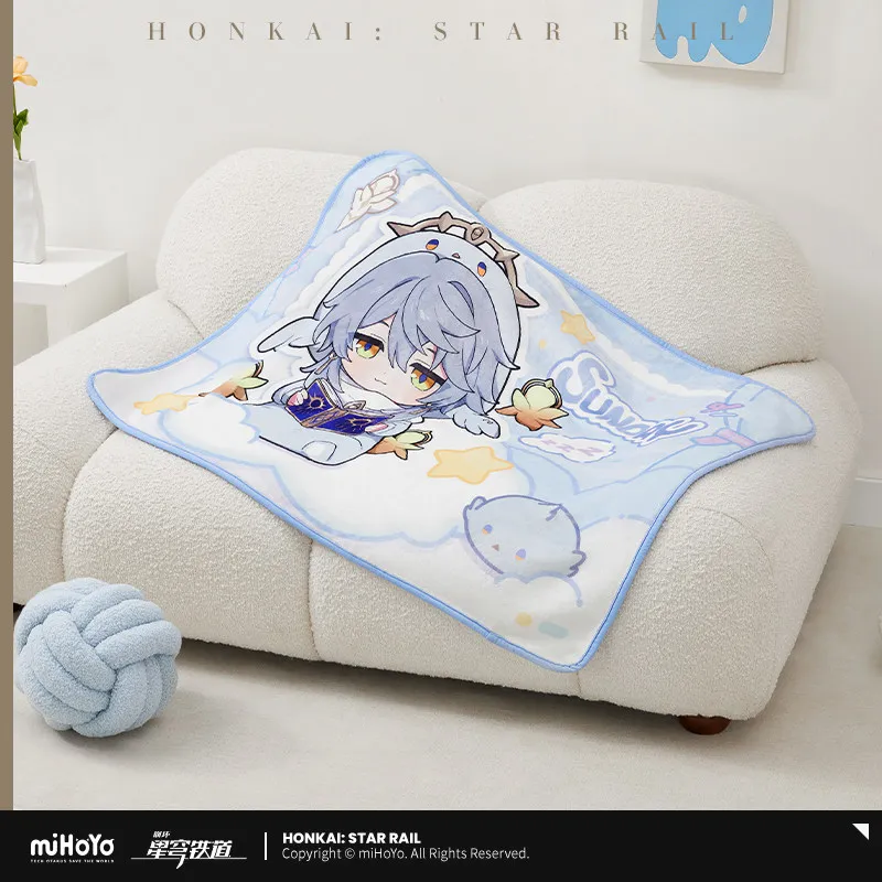Honkai Star Rail Home Blanket Peripheral Products Jingyuan  Dr Ratio Blade Dan Heng Cute Blanket Male Dormitory Series Original