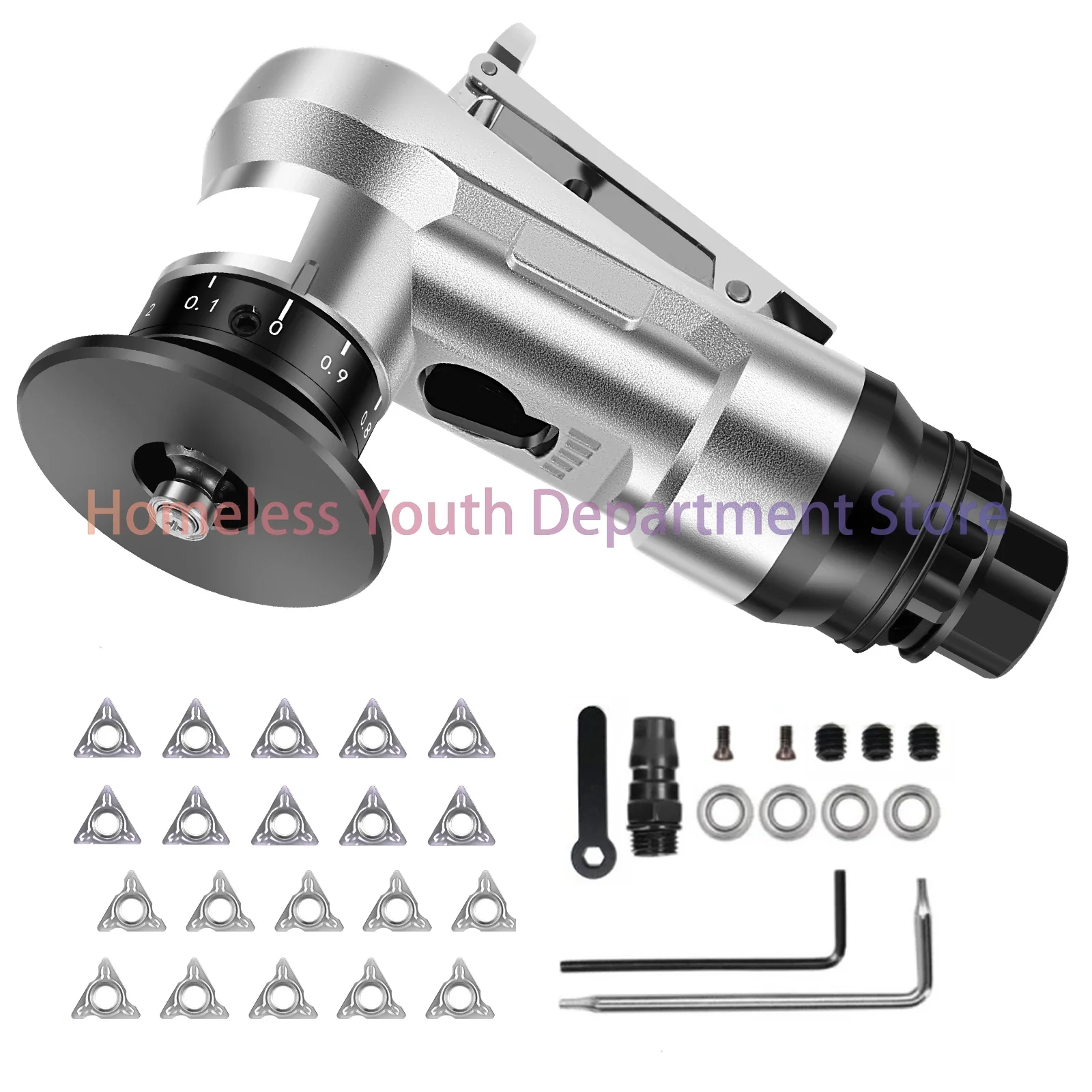 

30000 RPM Pneumatic Chamfering Tool 45 Degree Metal Deburring Trimming Machine Arc Edge Beveler Kit for Precision Engineering