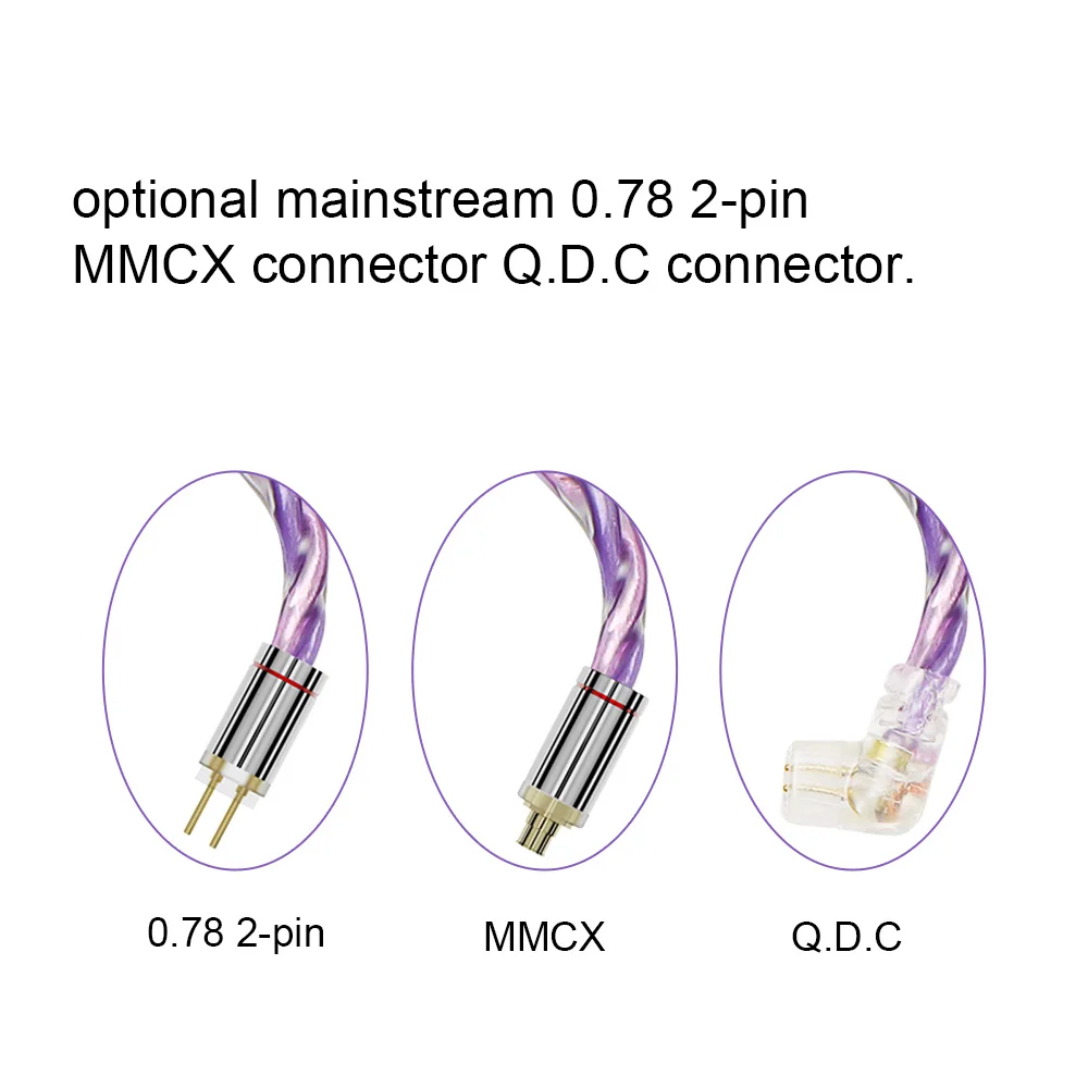 Artti FLEX-A7 4 Adern 2.5 Stränge versilbert Kupfer Kopfhörer Upgrade-Kabel 7n Occ 3.5 4,4mm 3 in1 Stecker 2pin/mmcx Kabel