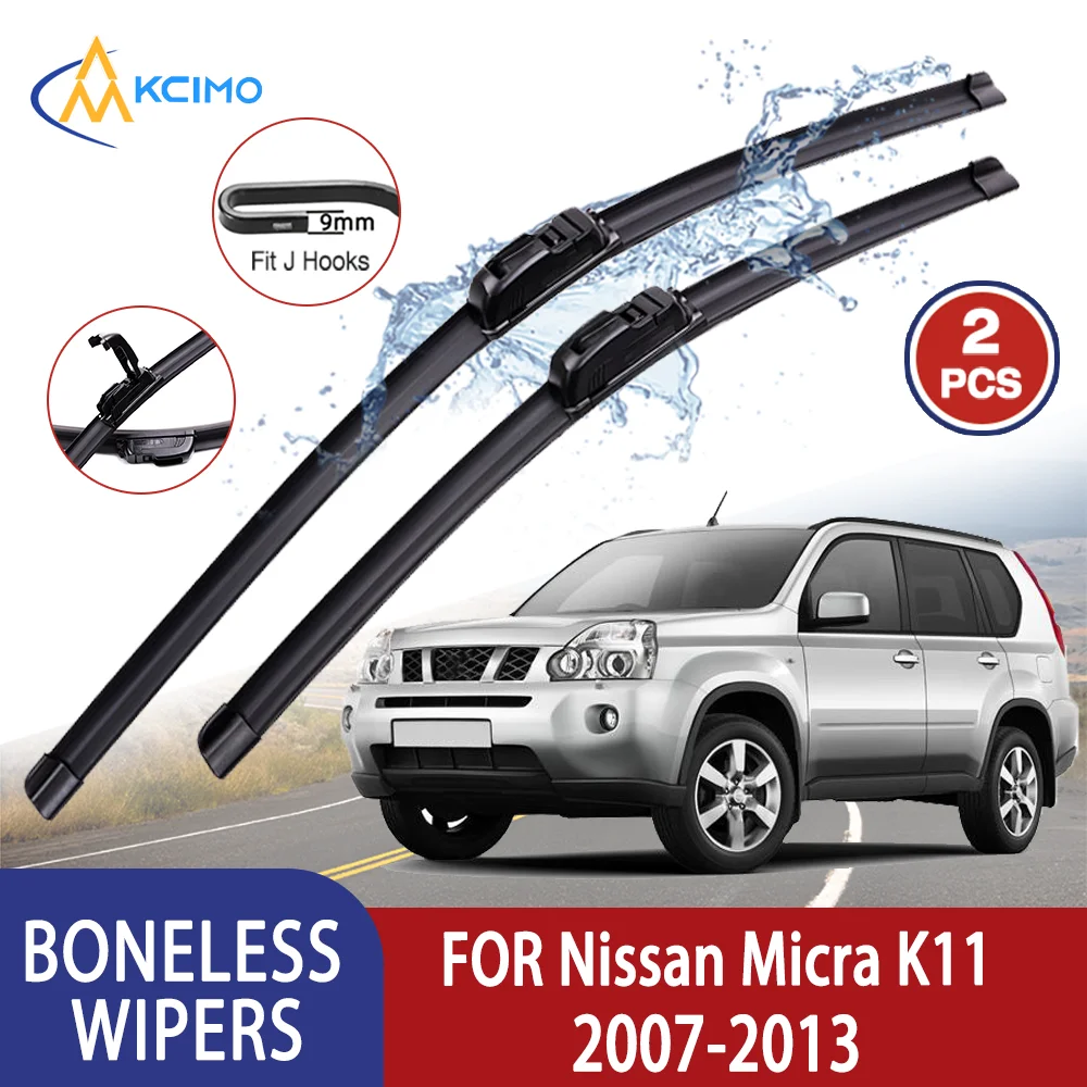 

Kcimo Премиум Высокое качество для Nissan X-Trail T31 2007-2013 Автомобильный U-образный мягкий резиновый стеклоочиститель без костей - HD тихий прочный 24 "+ 16"