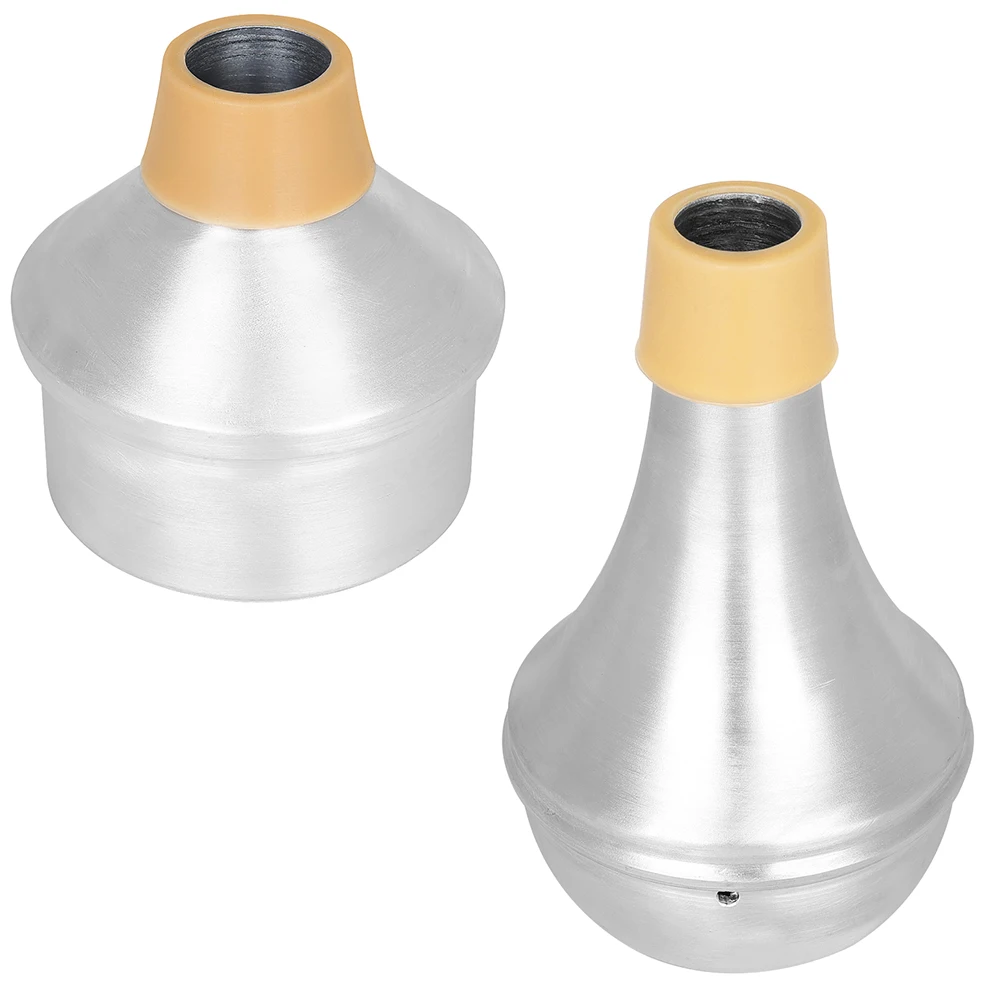 Trumpet Mute Rubber Sealed Aluminum Alloy Trumpet Mute Beginner Practice Muffler Parts Brass Wind Instrument Accessories