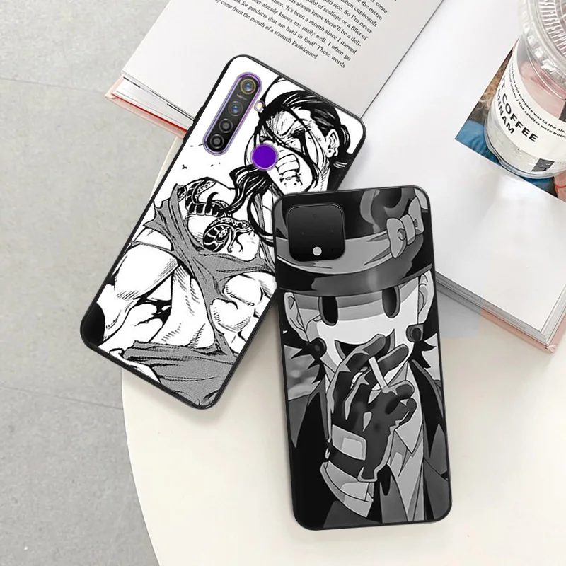 Phone Case for Pixel 8 Pro 8a 7a 6a 7 Motorola G200 Edge 40 30 20 One Fusion Anime High Rise Invasion Soft Black Anti-Drop Cover