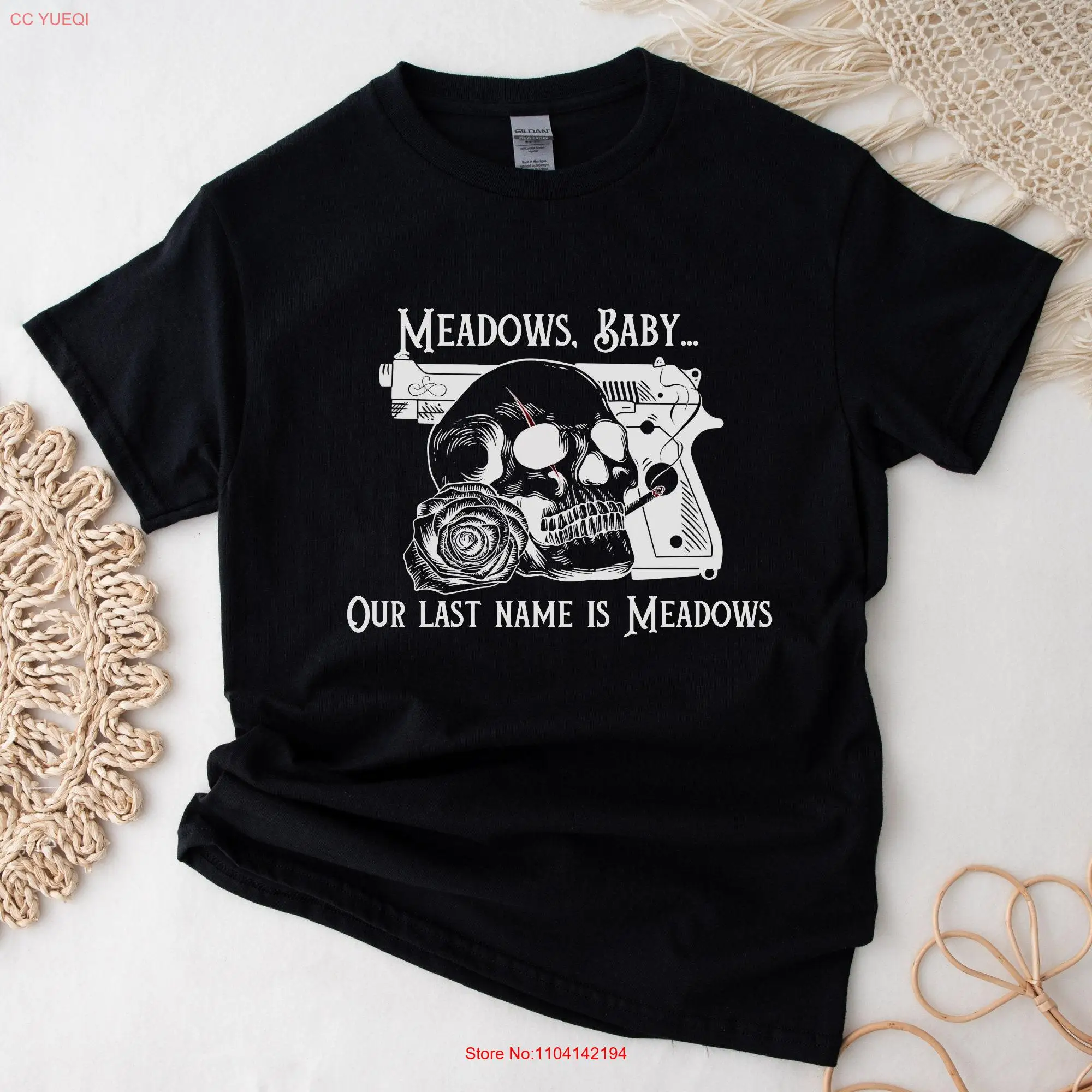 Meadows Baby Haunting Adeline Merch Dark Romance HD Carlton Zade Smut Spicy book Our last name is Bookish T shirt