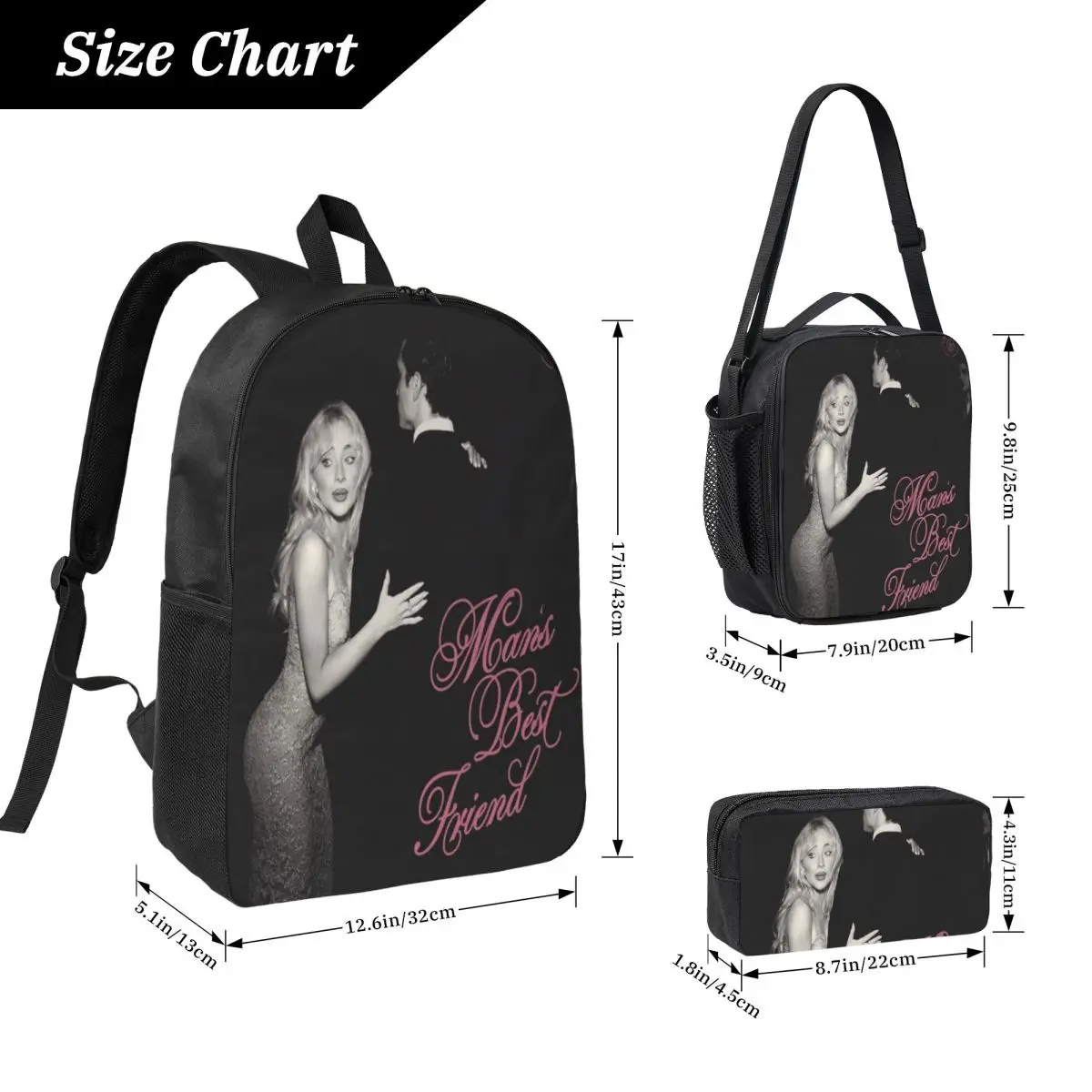 حقيبة ظهر للأطفال من سابرينا كاربنتر، حقائب أقلام لصندوق الغداء للأولاد والبنات، حقائب ظهر لرياض الأطفال، حقيبة مدرسية كاواي، مجموعة حقائب كتب #2