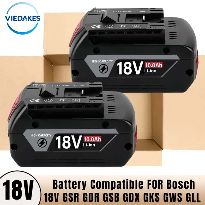 

New 18V 12000mAh rechargeable battery for bosch akku 18v GSR GDR GSB GDX GKS GWS GLL GOP tools with Power Indicator Light✅