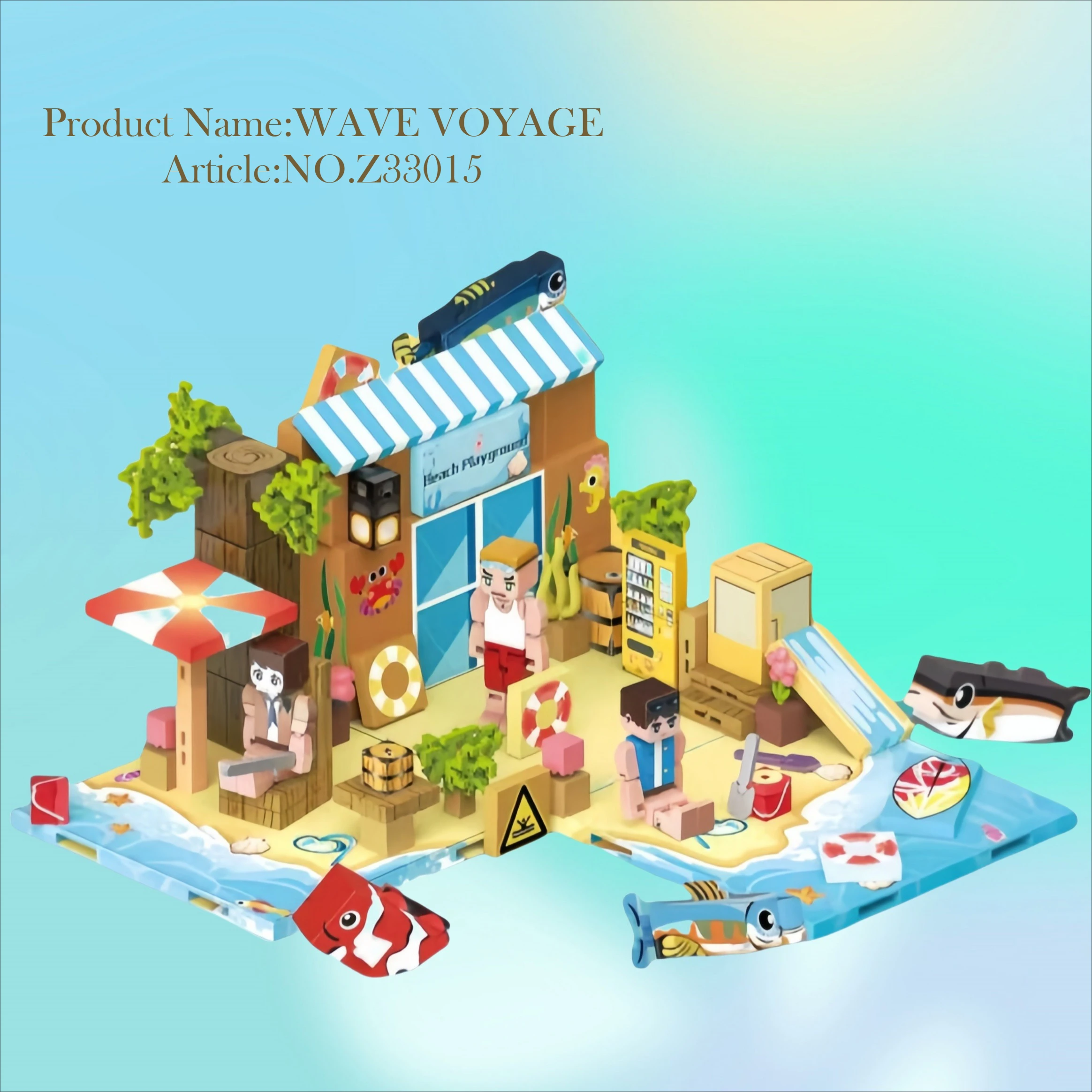 บล็อกตัวต่อ Magnetic World Ocean Park/Zoo ของเล่นเพื่อการศึกษาปริศนาการก่อสร้างของเล่นสําหรับ Boys & Girls การเรียนรู้สนุก