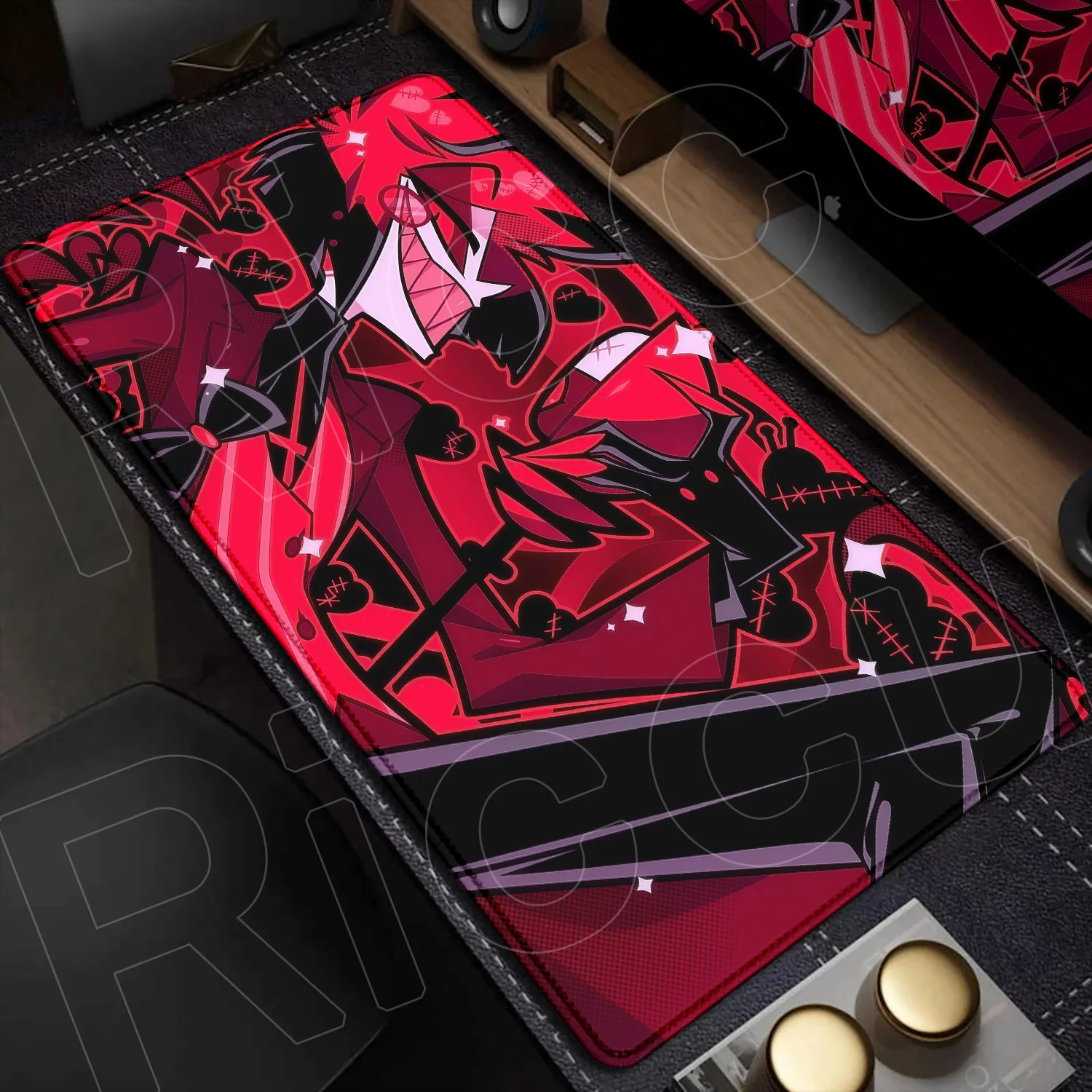 HD XXL Anime Gaming Mouse Pad Rug Hazbin Hotel 90X40CM Game Computer PC Accessories Tabletop Keyboard Pads Coaster Gamer Carpet