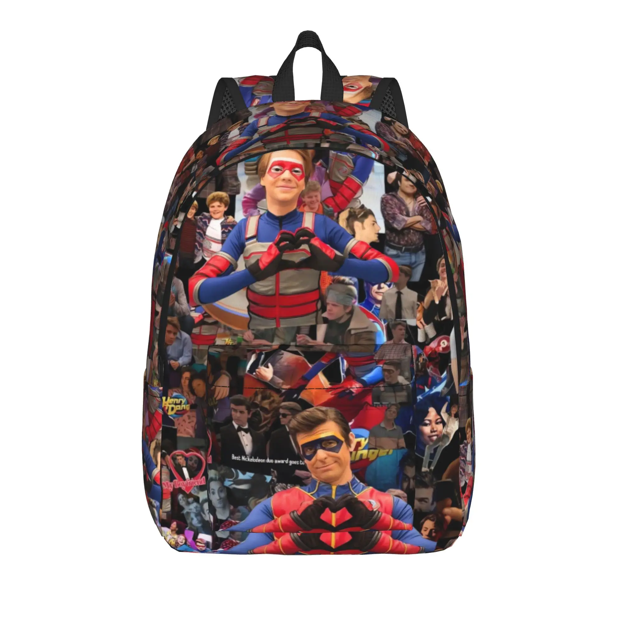Henry Danger Secret Identities Backpack  Aesthetic Backpacks Youth Sport Durable High School Bags Design Rucksack