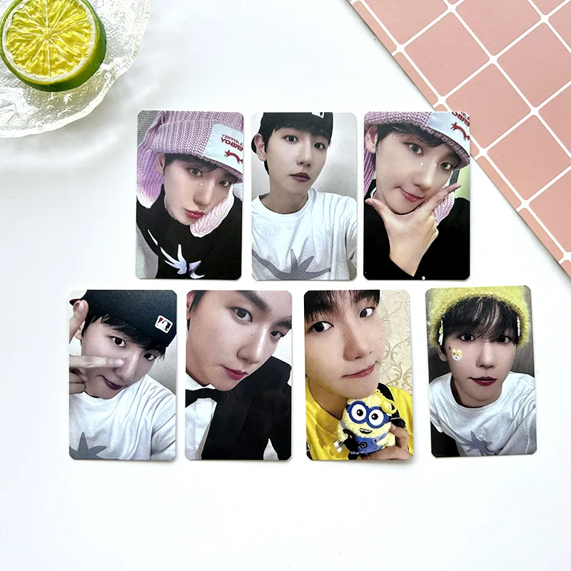 7Pcs/Set KPOP Birthday Photocards BAEK HYUN Card Double-Sided Selfie Postcard LOMO Cards Fans Collection Gifts