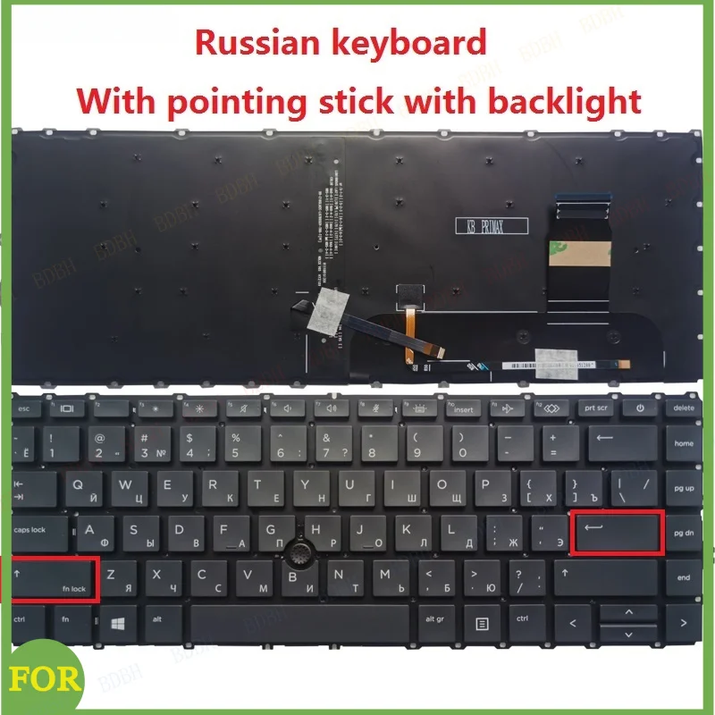 NEW FOR HP Elitebook 840 G7 G8 745 G7 Russian/US/UK/Spanish/Latin/Nordic laptop keyboard With pointing stick NO frame