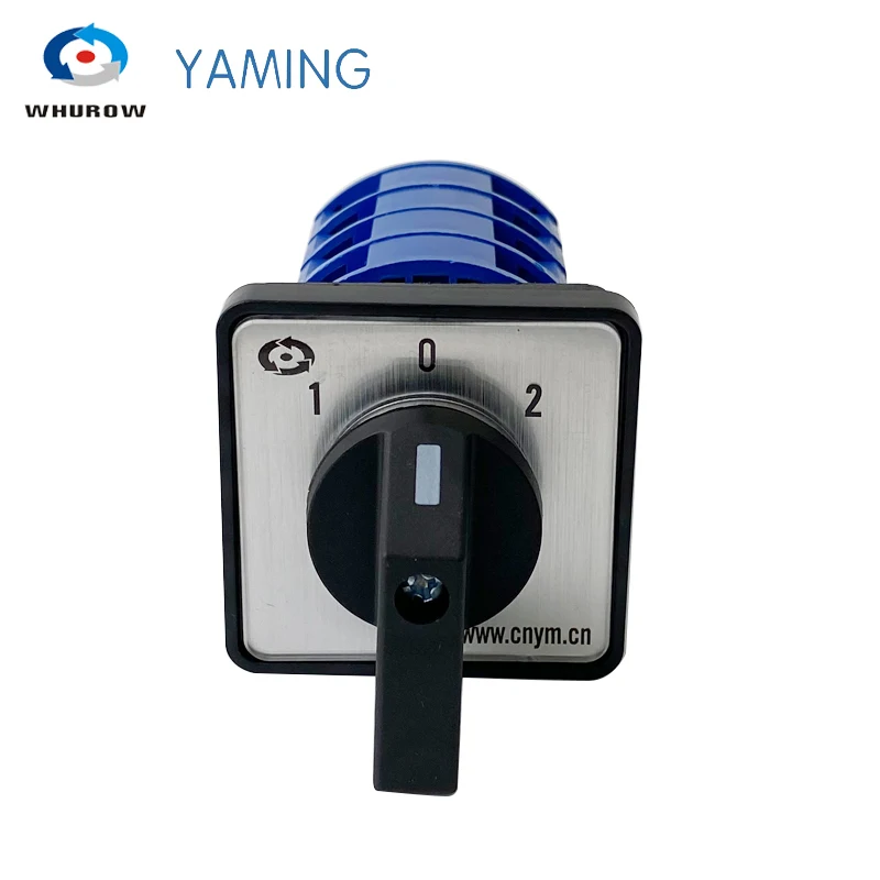 Yaming Electric YMW26-25/4 Control Motor Circuit Universal Changeover Rotary Cam Switch LW26-25/4 25A 4 Poles 3 Position