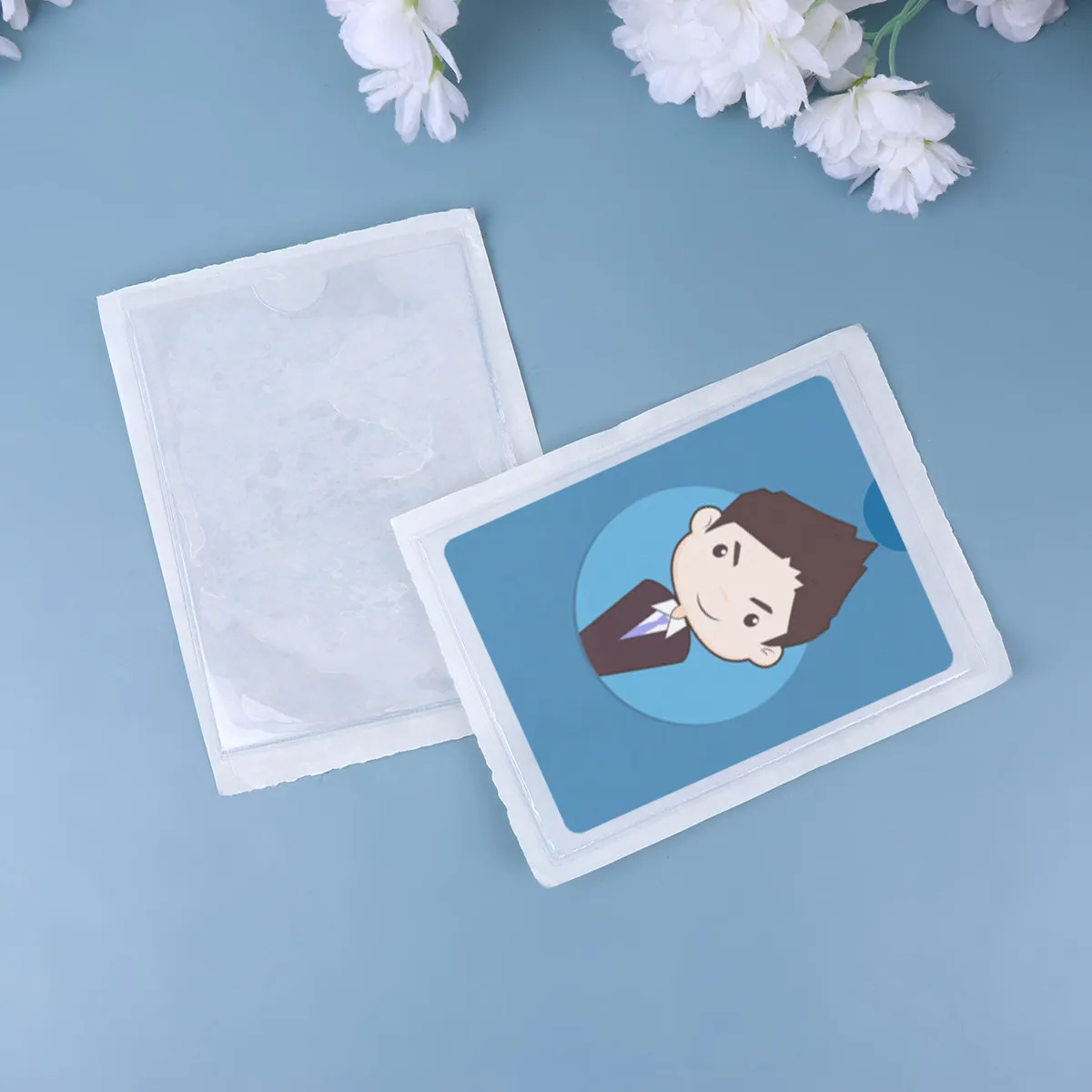 

10Pcs PVC Transparent Self-Adhesive Label Holders Badge Covers for Organizing Cards Tickets Badges Protection Holders