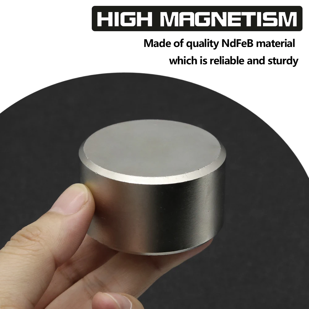 50x30mm N35 NdFeB Round Neodymium Magnet Super Strong Permanent Powerful Magnets Refrigerator DIY Craft Multi‑Purpose Magnetic