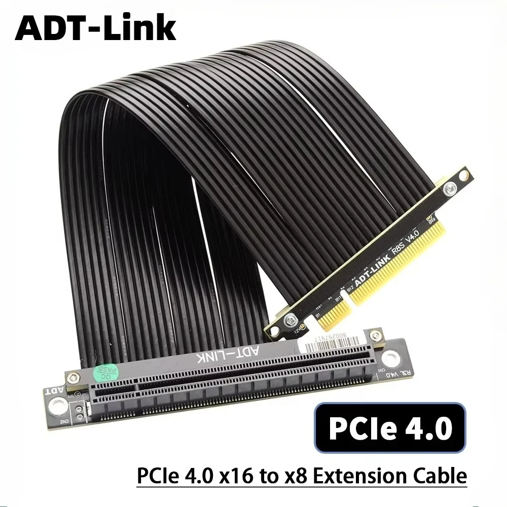 

Riser PCI Express PCI E 4.0 Riser Card Extender Gen4 8X To 16X Slot Riser Adapter Extension Cable PCIe X8 X16 For GPU BTC Mining