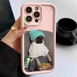 Silikonowe etui na telefon dla iPhone 11 12 13 14 15 Pro XS Max XR X 7 8 Plus SE 2020 wstrząsoodporny pokrowiec na cukierki