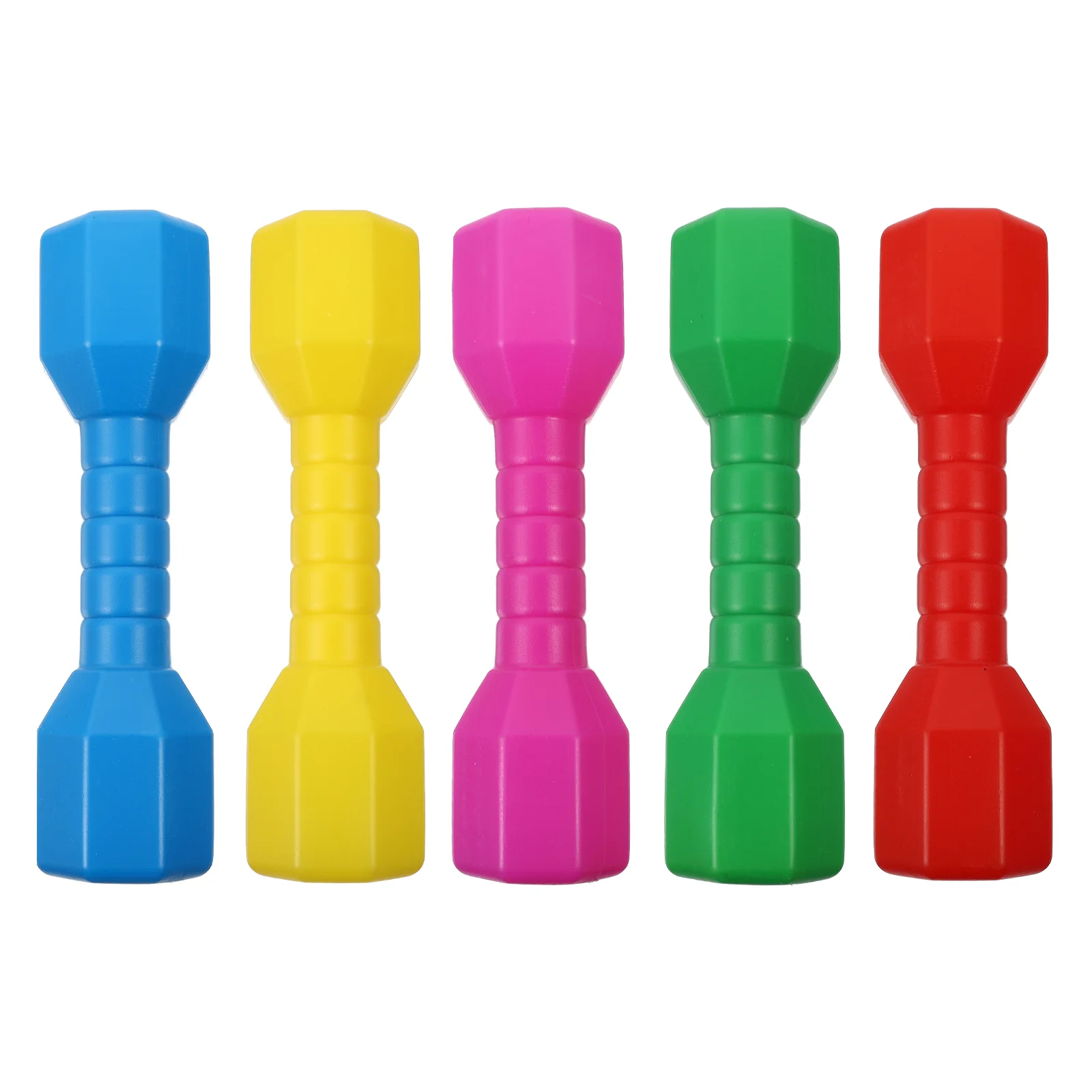 5 PCS Toddler Fitness Dumbbells Kindergarten Sports Equipment Children Exercise Toy Puzzle Durable Plastic