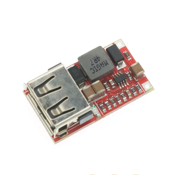 Hongtai Technology Mini Efficiency 97.5% DC-DC step-down module 6-20V 12V20V to 5V3A USB interface mobile phone charger